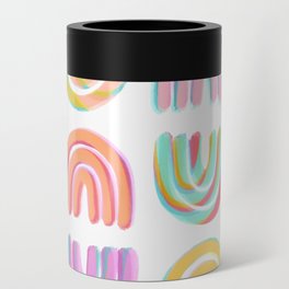 Playful Bright Rainbow Mix Can Cooler
