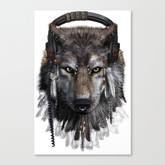 Wolf Pattern Canvas Print