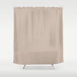 BONA FIDE BEIGE Neutral solid color Shower Curtain