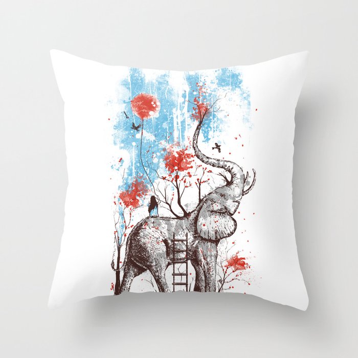 A Happy Place Throw Pillow