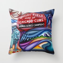 Chicago Montage 3 Throw Pillow