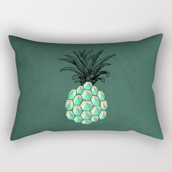 pineapple anatomy 4 Rectangular Pillow