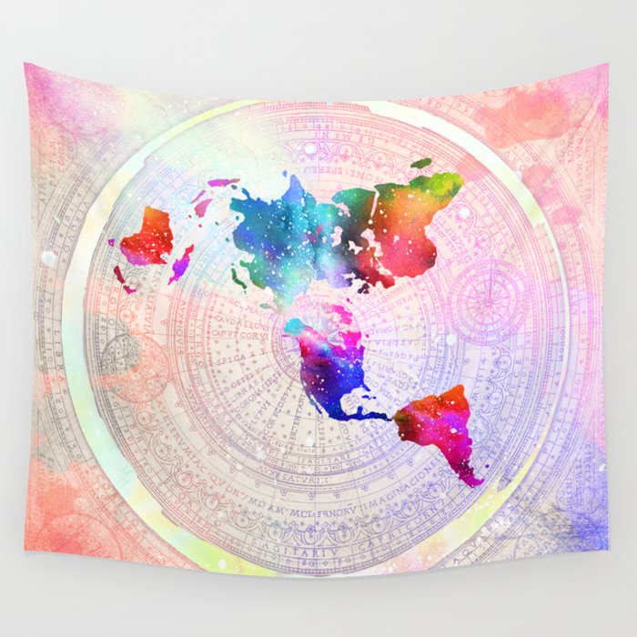 Flat Earth Wall Tapestry
