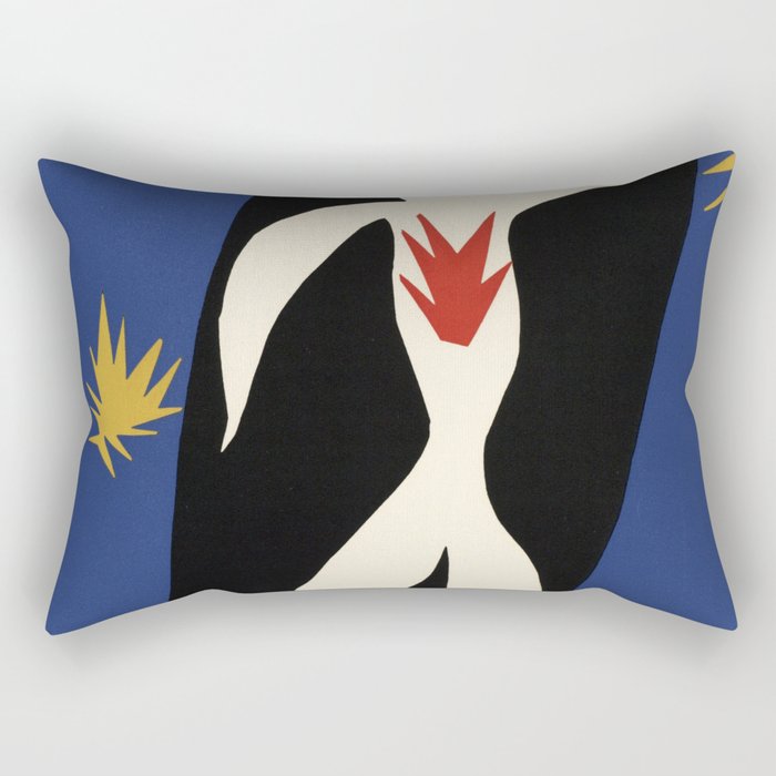 Henri Matisse The fall of Icarus (La Chute d'Icare) from Jazz Collection, 1947, Artwork, Men, Women, Rectangular Pillow