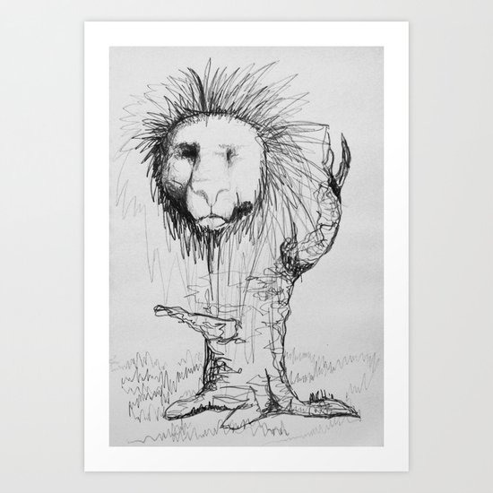 Lion Tree Art Print