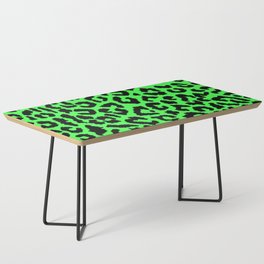2000s leopard_black on lime green Coffee Table