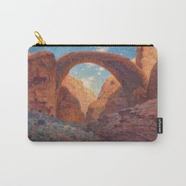 Rainbow Bridge, Glen Canyon, Utah Landscape Painting by William R. Leigh Carry-All Pouch