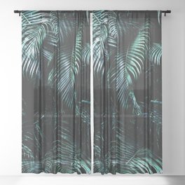 Dark Tropics Sheer Curtain