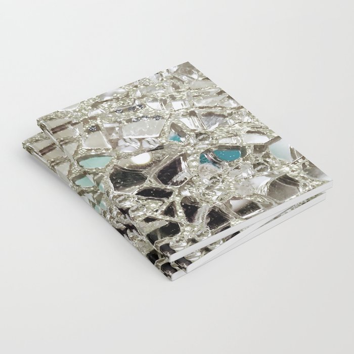 Silver Mirrored Mosaic Wrapping Paper by Crazy Craft Lady