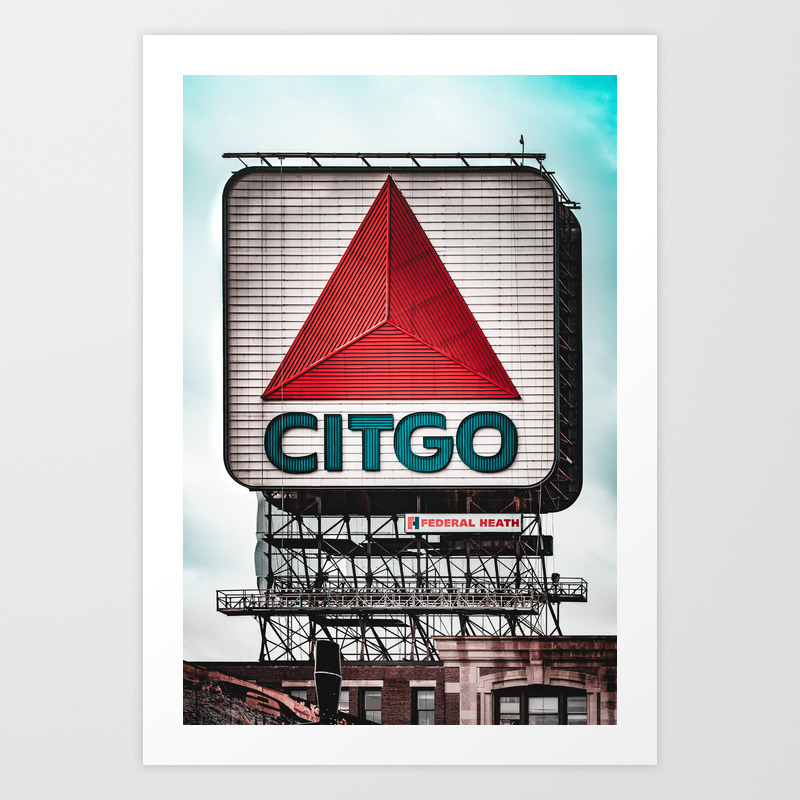 Boston Citgo Sign Art Print By Grantbaker Society6