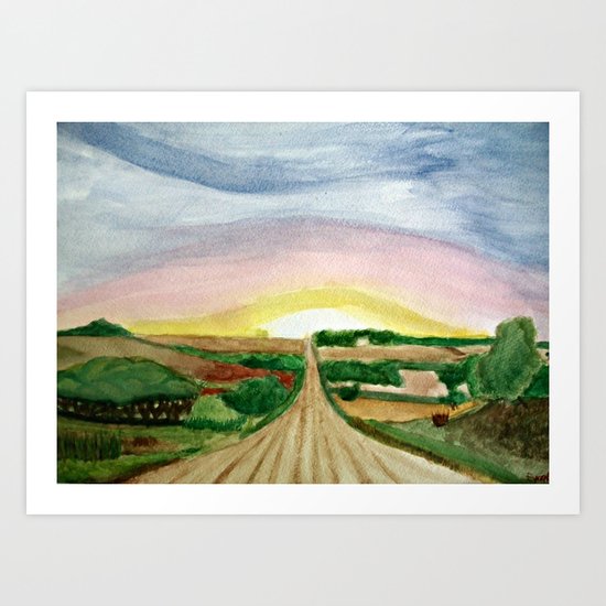 In the Fields... Art Print