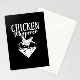 Chicken Farmer Gardening Lady Hen Stationery Card