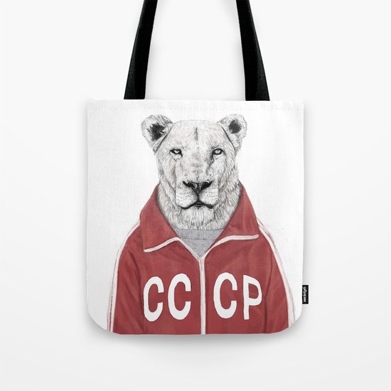 Soviet lion Tote Bag