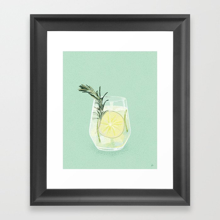 Gin & Tonic Framed Art Print