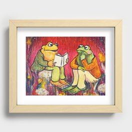 Frog and Toad Recessed Framed Print