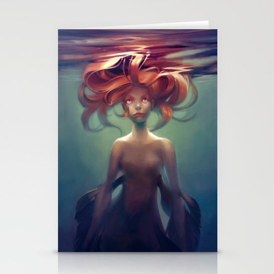 Mermaid Stationery Cards