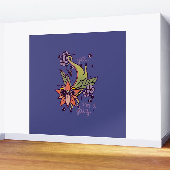 Fairy Wall Mural by stifflines | Society6