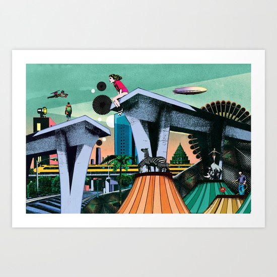 During his absence Art Print