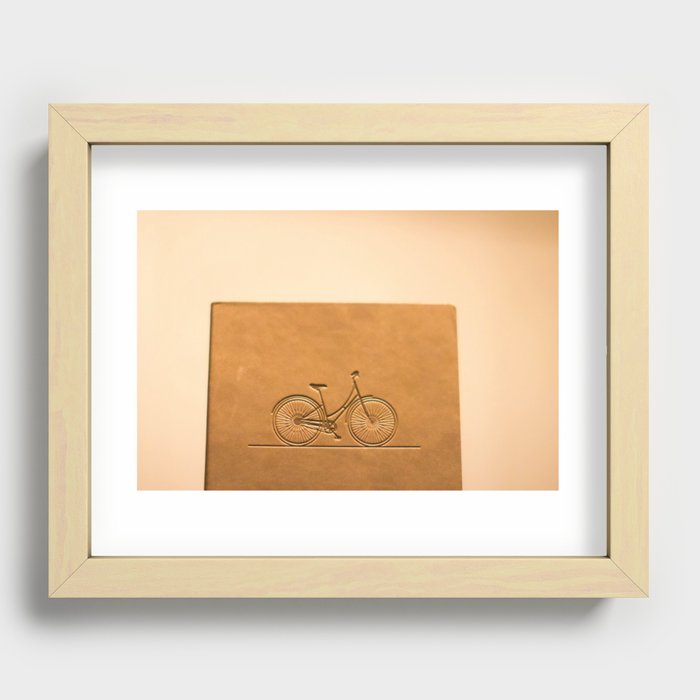 i like to ride my bicycle  Recessed Framed Print