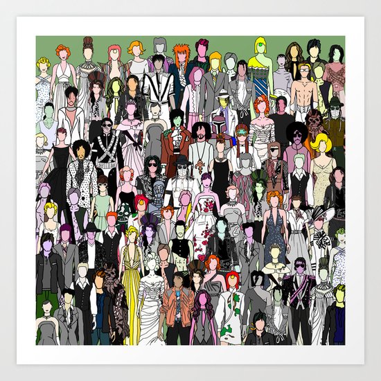 Tokyo Punks - Retro Green Art Print