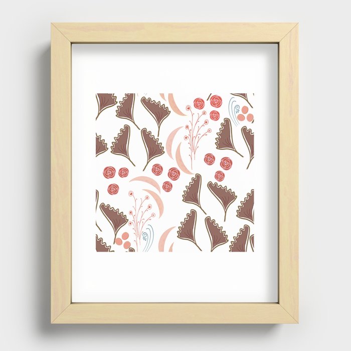 Brown Christmas  Recessed Framed Print