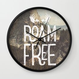 Roam Free - Yosemite Wall Clock