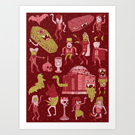 Wow! Vampires! Art Print
