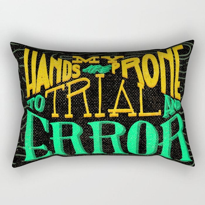 Trial and Error Rectangular Pillow