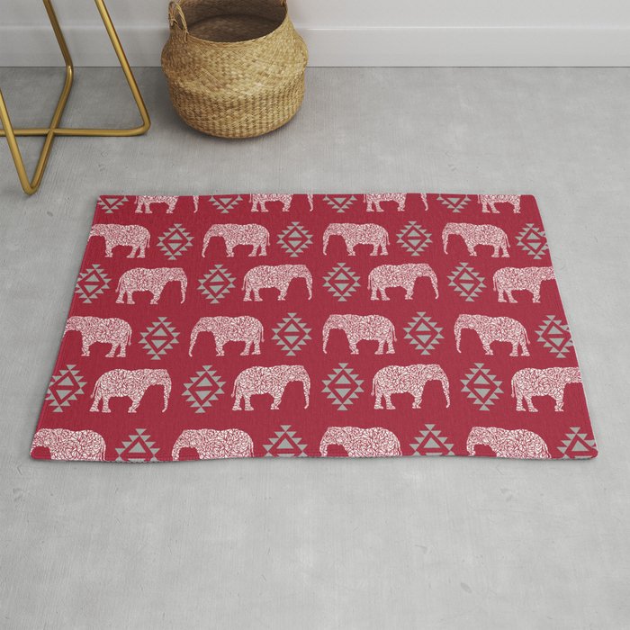 Alabama Bama Crimson Tide Pattern Football Varsity Alumni Rug By