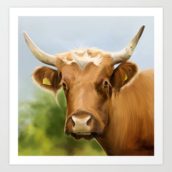 Cow Art Print