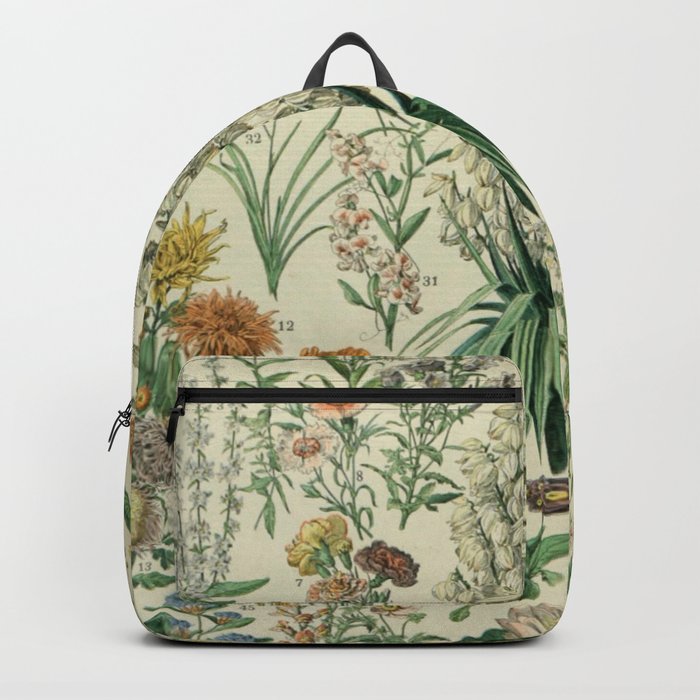 Fleurs by Adolphe Millot Backpack