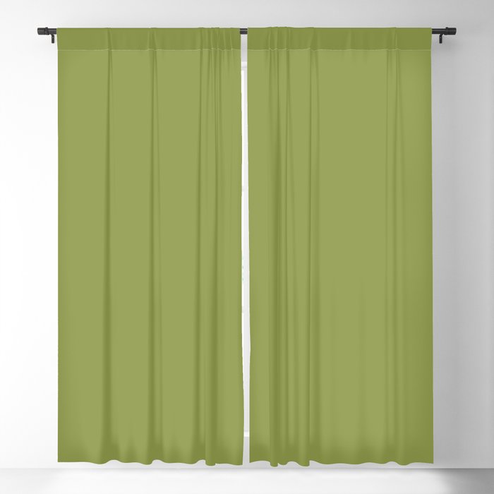 SPINACH GREEN SOLID COLOR  Blackout Curtain