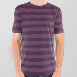 Autumn Time - purple stripes All Over Graphic Tee