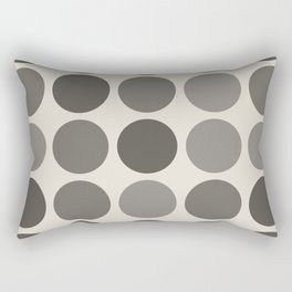 Simple Shapes Pattern. Organic Neutral and Tonal Luxurious Bronze. Rectangular Pillow