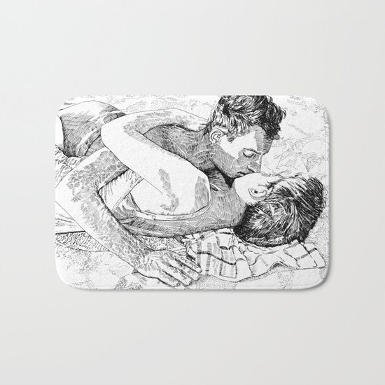 The kiss Bath Mat