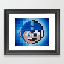 Half Mega Pixel Man Framed Art Print