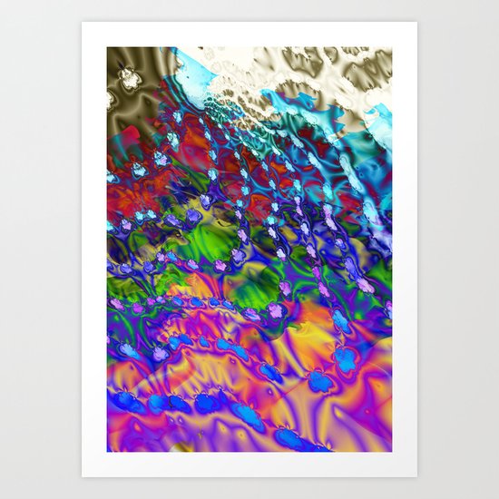 golden october autumn colors Art Print
