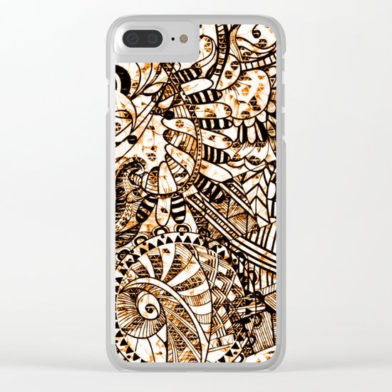 Zentangle Mix 1216 Clear iPhone Case