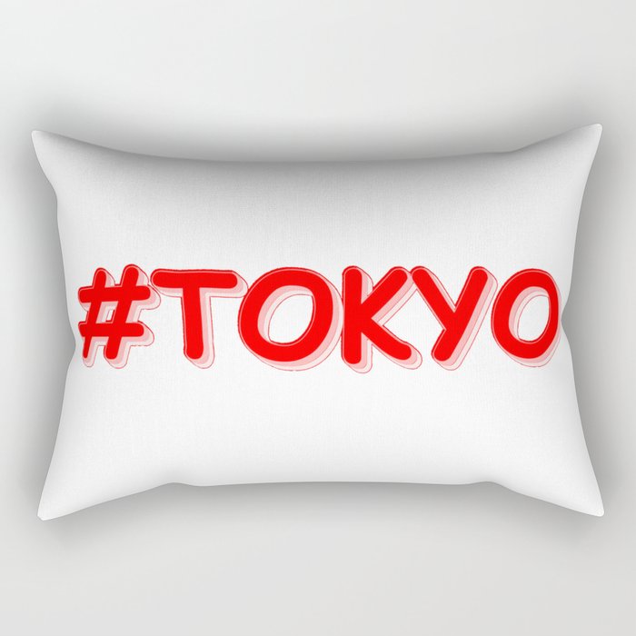 "#Tokyo" Cute Design. Buy Now Rectangular Pillow