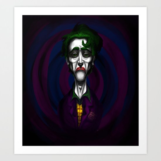 Sad Joker Art Print