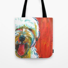 Soft-Coated Wheaten Terrier // Colorful  Tote Bag