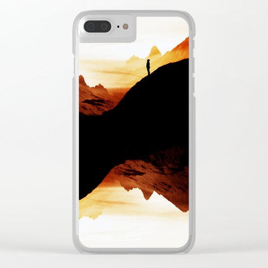Red wasteland Clear iPhone Case