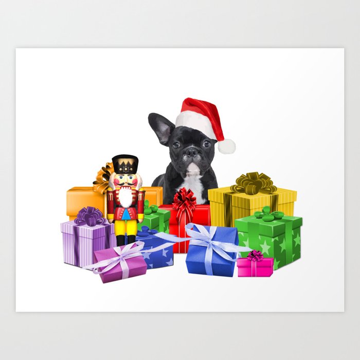 French store bulldog presents