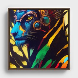 King painting art Framed Canvas