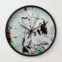 PALIMPSEST, No. 12 Wall Clock | Photo, Art, Color, Layers, Texture, Colors, Poster, Nyc, Digital, Abstract 