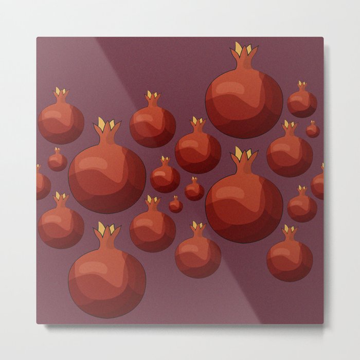 Pomegranate - Pallete I Metal Print