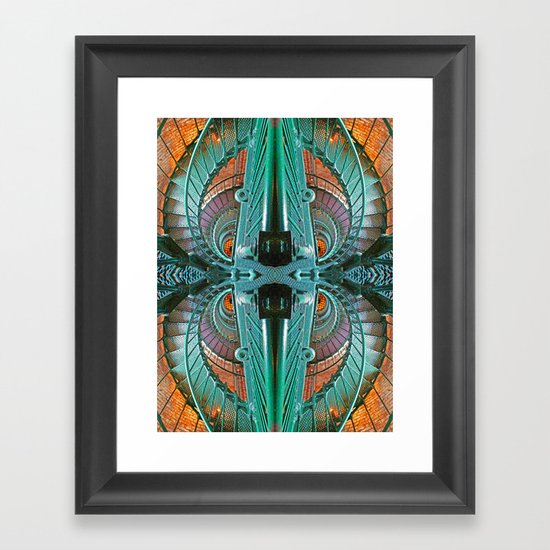Lighthouse stairs Framed Art Print