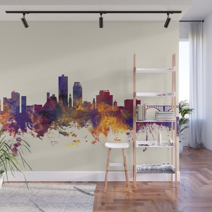 Knoxville Tennessee Skyline Wall Mural