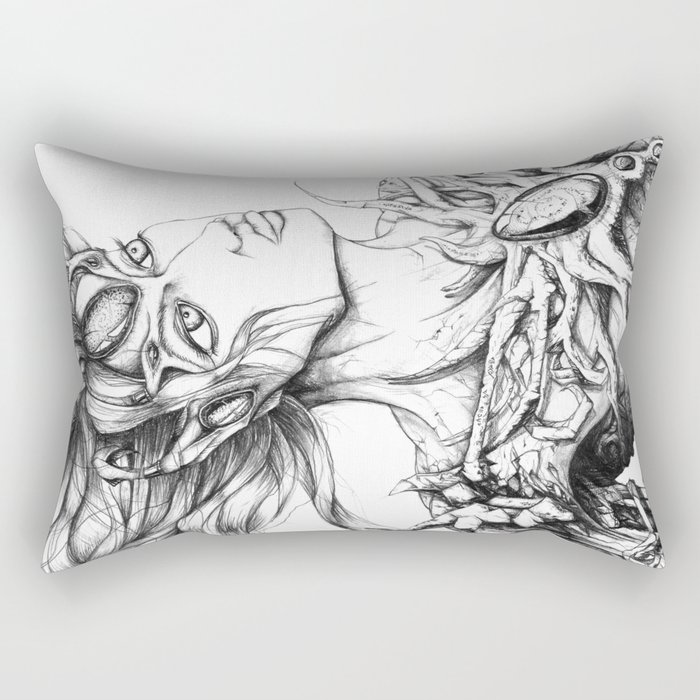 Twisted Beauty   Rectangular Pillow