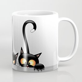 Three Naughty Playful Kitties Coffee Mug